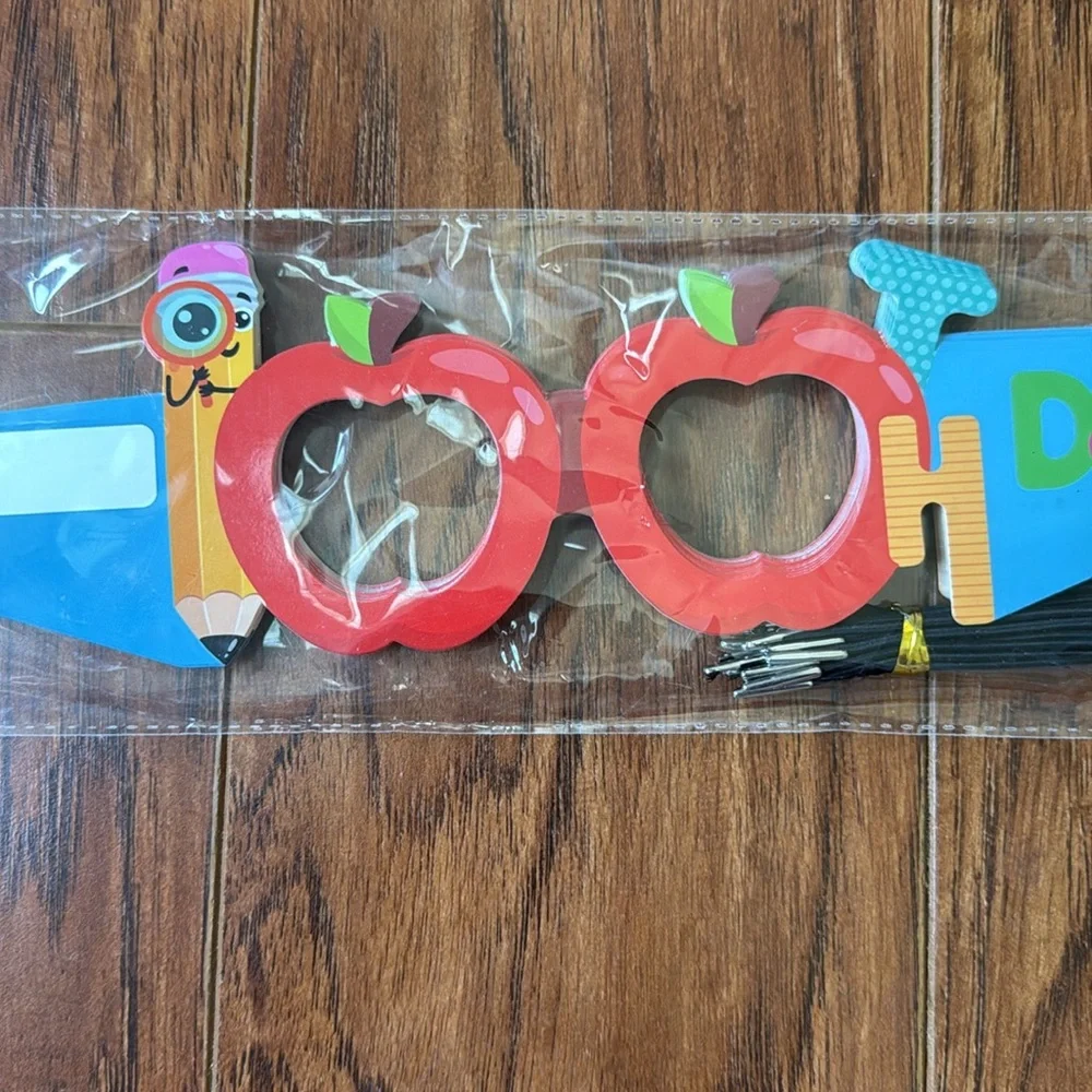 NWT (24) 100th Day of School Colorful Paper Glasses Fun Headbands Crowns Eyewear